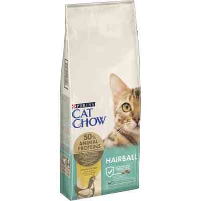 Сухой корм для кошек Purina Cat Chow Hairball с курицей 15 кг (5997204514523) Винница