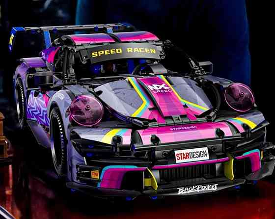 Конструктор Technic Porsche 911 фіолетовий 1580 деталей Порш 911 Київ