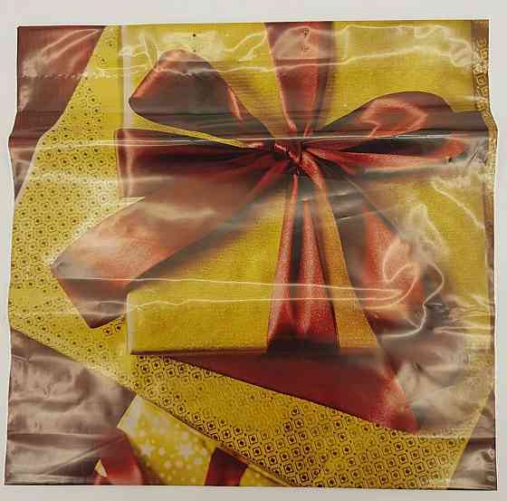 Полиэтиленовый пакет (40х40) с пластиковой ручкой  