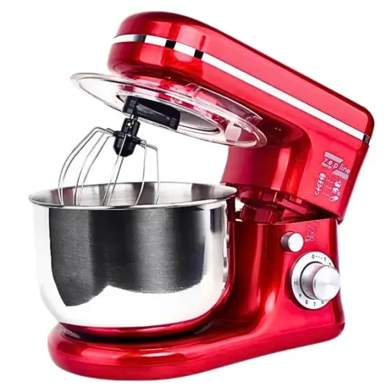 Foreo Тестомес Zepline ZP-9832 миксер с чашей 5л из нержавеющей стали 3500 Вт красный Київ