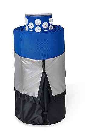 Аплікатор Кузнєцова Набір серія Eko-Max Синій (Килимок 40х167 см + Валик 36х15х8 см+ Чохол) – Масажний комплект для релаксації Івано-Франківськ