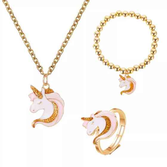 Бижутерия с единорогом набор в наборе все что на фото, сплав Киев