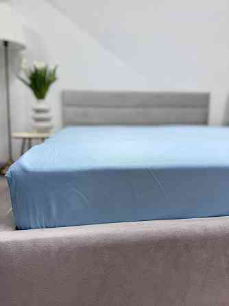 Ecotton Простирадло на резинці Ecotton 180х200 см блакитний Blue 24584 Київ