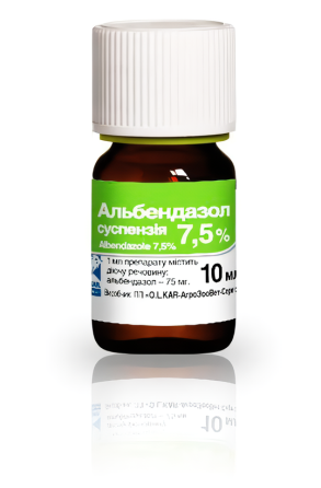 Альбендазол 7,5% суспензия (10 мл), O.L.KAR. Винница