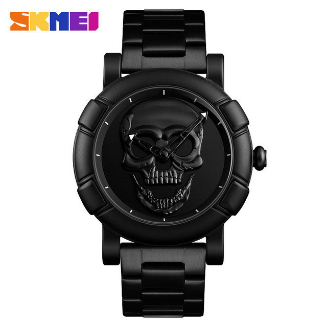 Оригинальные часы Skmei Skull 9178 Black Винница - изображение 2