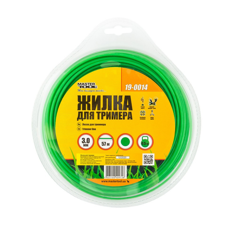 Жилка для тримера MASTERTOOL КРУГ 3.00 мм 57 м блістер 19-0014 Коломия - фото 4