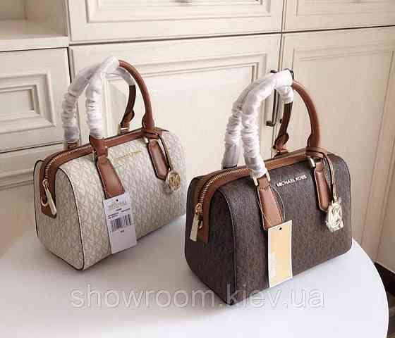 Брендова жіноча сумочка саквояж MK Hayes Duffle grey Київ