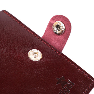 Портмоне Shvigel Кожаное Бордовое (16505) Винница - изображение 7