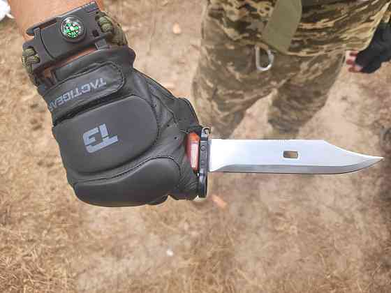 Рукавички тактичні шкіряні без пальців TACTIGEAR PS-8801 Patrol Black M Кам'янське