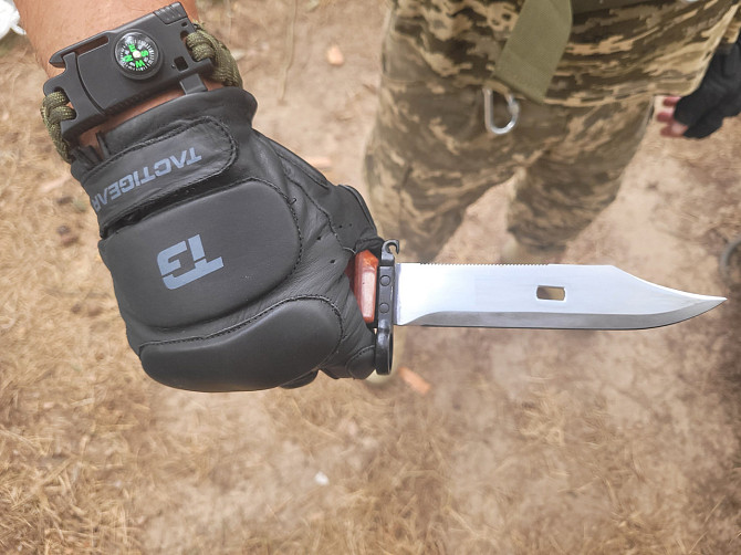 Рукавички тактичні шкіряні без пальців TACTIGEAR PS-8801 Patrol Black M Каменское - изображение 4