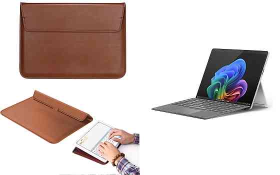 Чохол-конверт VitoCase для Microsoft Surface 11 pro Copilot+, з функцією підставки для планшета Коричневий Київ
