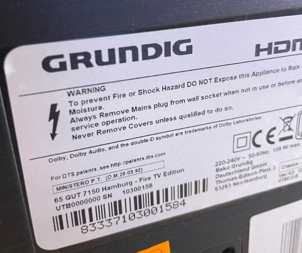 65" Безрамний смарт GRUNDIG 65 GUT 7150 Харків - фото 6