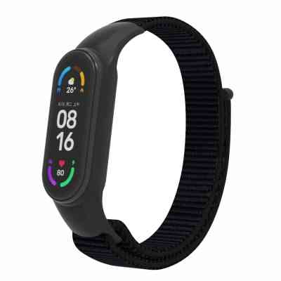 Ремешок для фитнес браслета Armorstandart нейлоновый для Xiaomi Mi Band 7/6/5/4 Black (ARM67839) Винница
