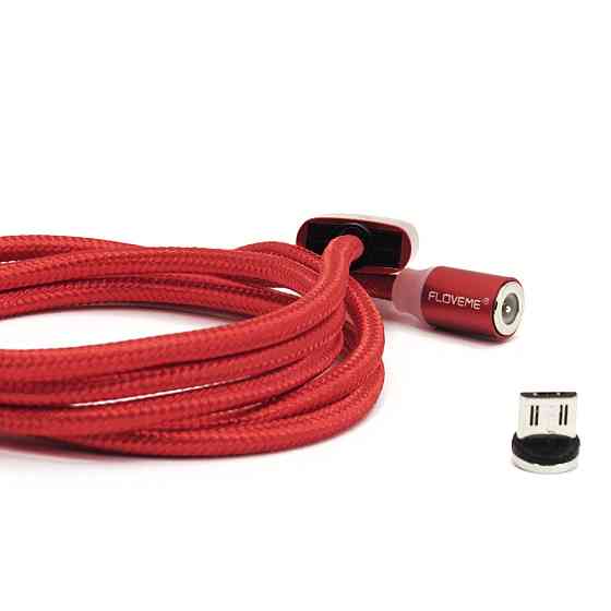 Магнітний MicroUsb кабель Floveme 1 м Red Київ