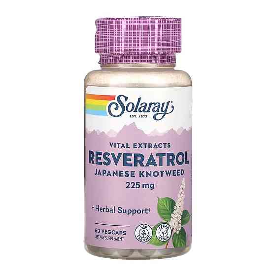 Ресвератрол SolarayTriple Strength Resveratrol 225mg 60 капс Киев