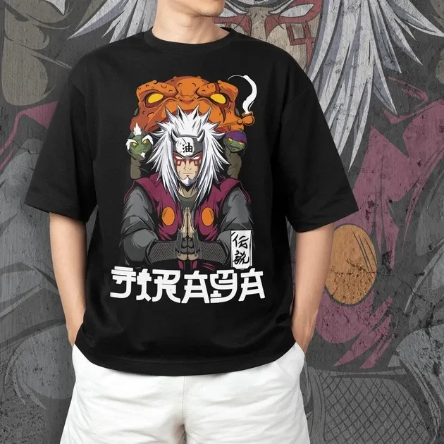 Футболка для підлітка хлопчика з принтом Наруто Джирайя Сенсей Розмір 160 Anime10149 Дніпро - фото 4