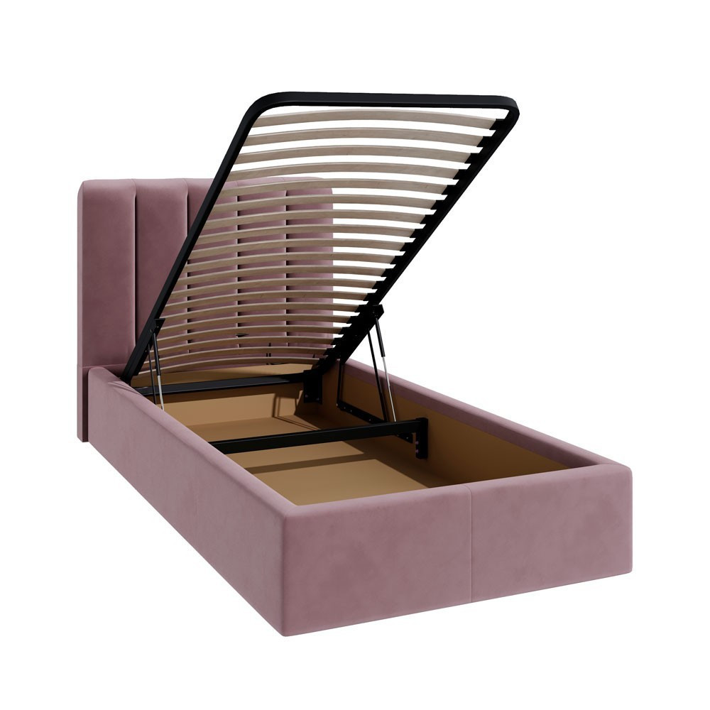 Ліжко SanamDesign Vienna Comfort з нішею для білизни з нішею для білизни 120x200 рожевий Київ - фото 4