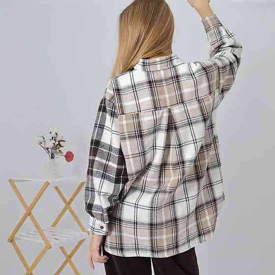 Дитяча тепла сорочка унісекс у бежеву карту (ціна вказана за 1 шт.) 140-146 Кам'янець-Подільський