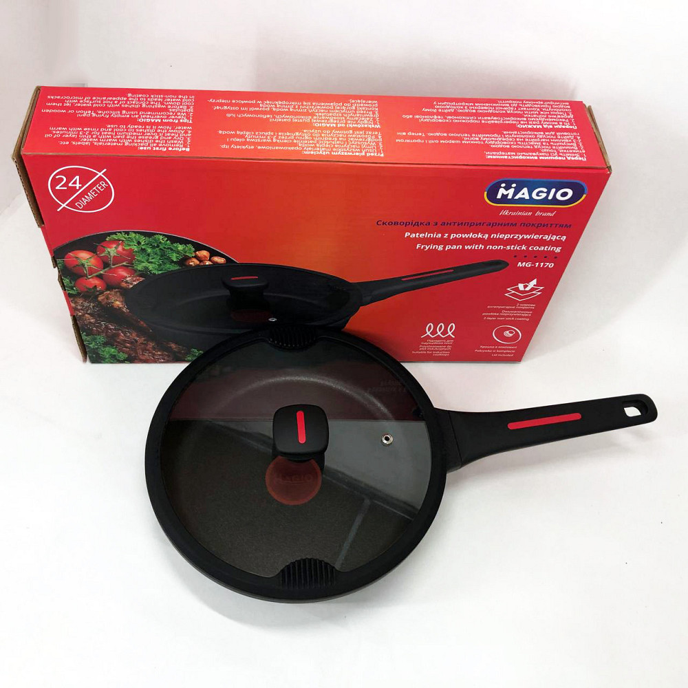 Сковорода для использования на плите, Сковорода удобная на кухню удобная для приготовления GP-11 Львов - изображение 3
