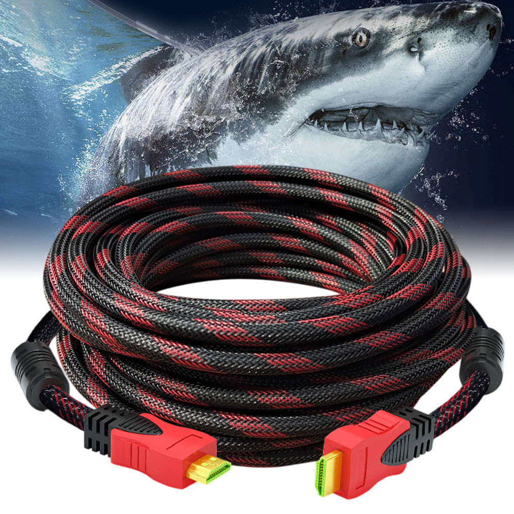 Усиленный кабель HDMI-HDMI в обмотке,15м + 2 фильтра SBR Киев - изображение 1