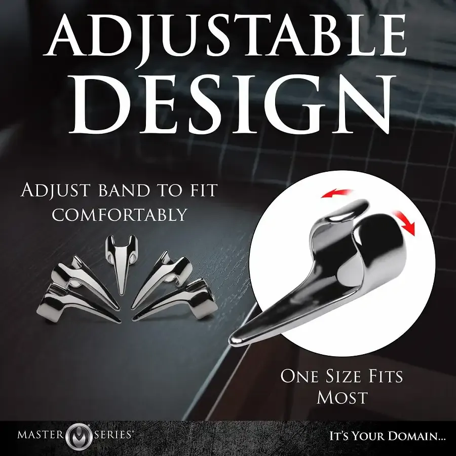 Набір кілець з кігтями Master Series Five-Piece Sensation Claw Rings - Silver Львов - изображение 7