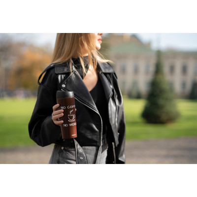 Термочашка Ardesto Coffee Time 450 мл Брунатна (AR2645CB) Вінниця - фото 11