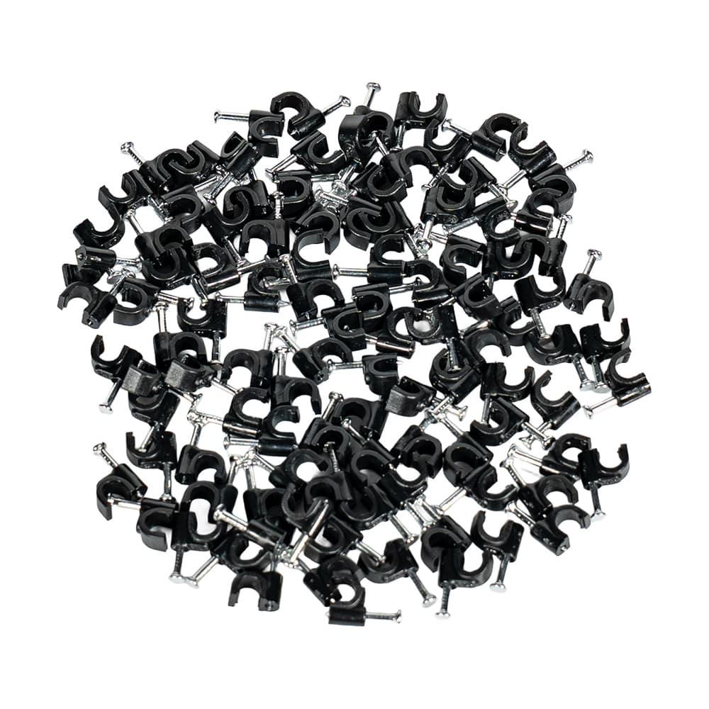 Скоба з цвяхом E-NET 5 мм чорна, 100 штук (94-00321) Київ - фото 3