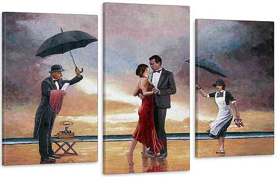 Модульна картина у вітальню/ спальню Танець на березі океану Art-516_3 100x150 см Київ