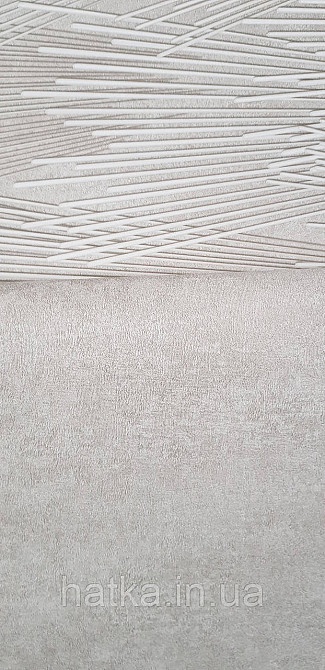 Шпалери вінілові на флізеліні Sintra Adria метрові під штукатурку під бетон бежево-сірі Київ - фото 3