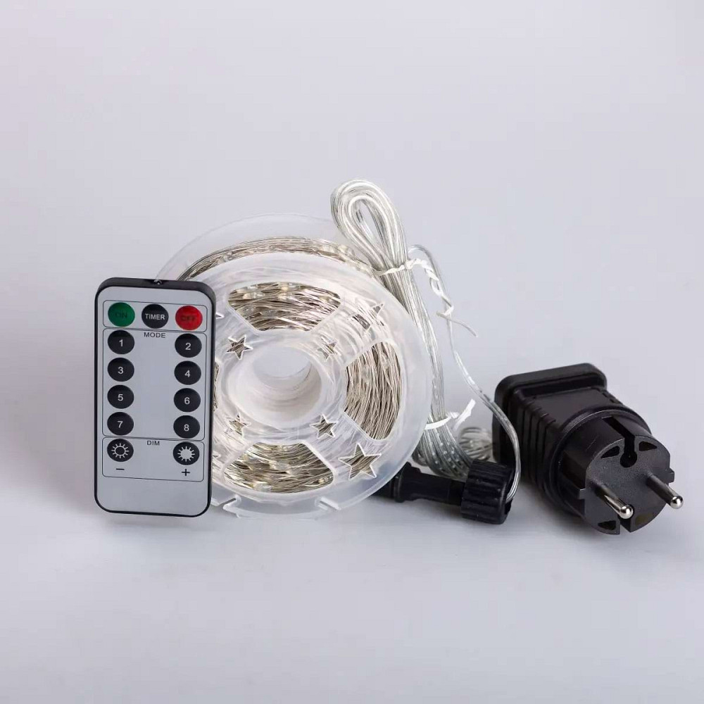 Garlando Гірлянда роса на пульті 100 метрів на 1000 led світлодіодів крапля на білому дроті син Коломыя - изображение 5