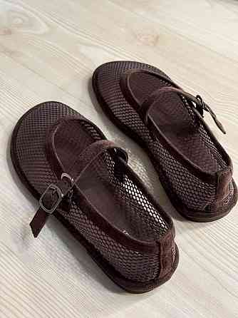 Балетки жіночі Meideli W5231-8 Mary Jane сітка з ремінцем коричневі, 36, 23,5 см Київ