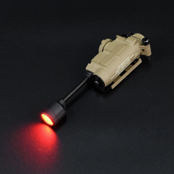 Тактический фонарь Sidewinder на шлем (белый + красный + зеленый + синий + ИК свет) Койот Винница