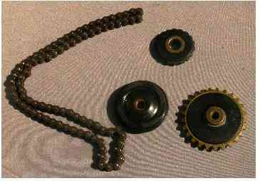 Натягувач ланцюга ГРМ мопед Дельта (3 ролики, ланцюг 84L) -2 Мукачево