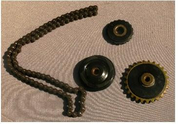 Натягувач ланцюга ГРМ мопед Дельта (3 ролики, ланцюг 84L) -2 Мукачево - фото 1