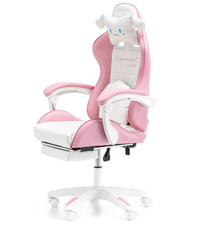 Дитяче геймерське крісло G892 з подушками та підставкою для ніг, Рожеве Київ