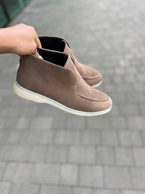 Лоферы женские GREMMY капучино натуральная замша высота от пятки 8 см (207/1) Коломыя - изображение 8