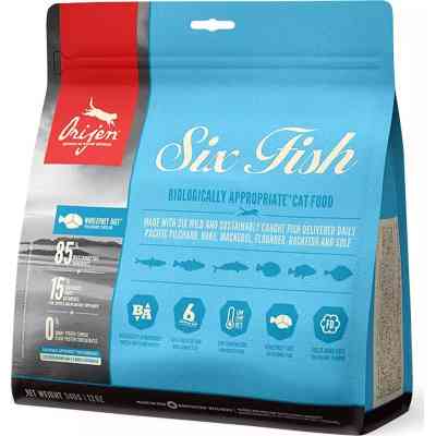 Сухий корм для кішок Orijen 6 Fish Cat&amp;kitten 340 г (0064992281342) Вінниця
