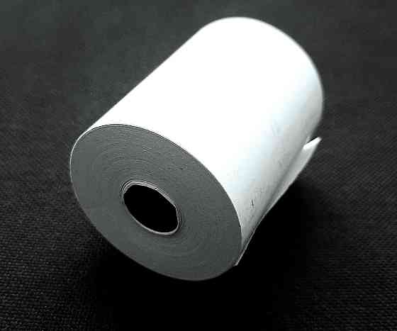 Касова стрічка термо 57 мм 19 метрів підвищеної щільності (55г/м2) повний діаметр 45мм Павлоград