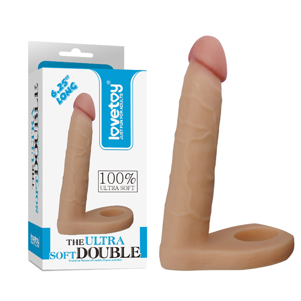 Насадка для подвійного проникнення - The Ultra Soft Double 6.25 " Sex Aura Київ - фото 1