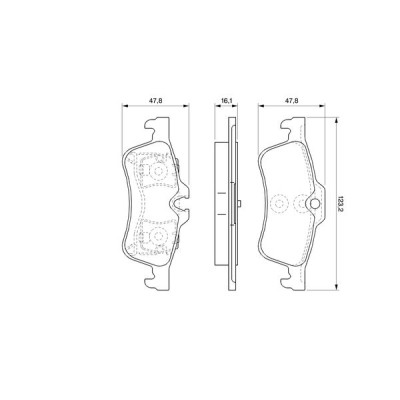 Тормозные колодки Bosch 0 986 494 063 Винница - изображение 1