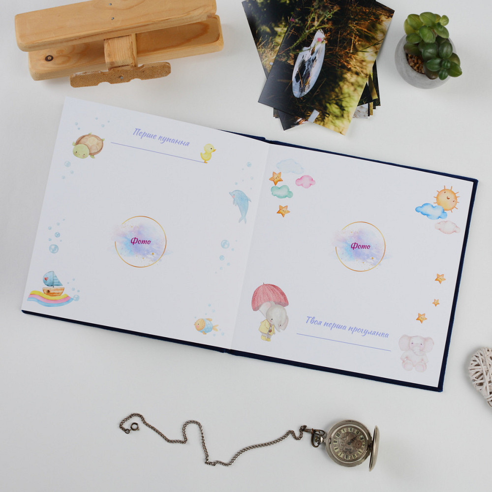 Дитяча метрика у велюровій синій обкладинці Тернополь - изображение 4