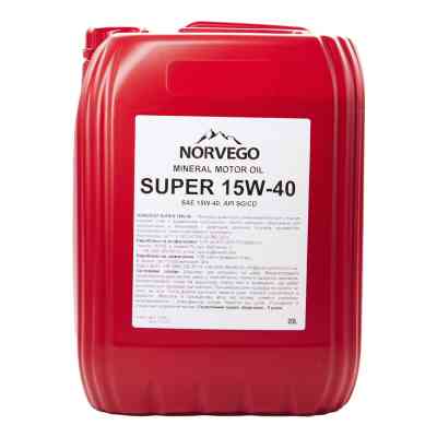 Моторна олива NORVEGO SUPER 15W40 20л Вінниця