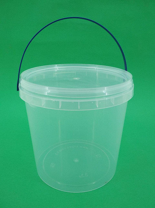 Ведро круглое с крышкой 3.3 л, прозрачное (1 шт) Харьков - изображение 1
