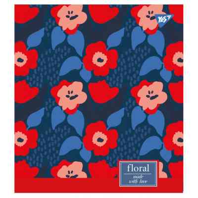 Тетрадь Yes А5 Floral Explosion 18 листов клетка (765183) Винница