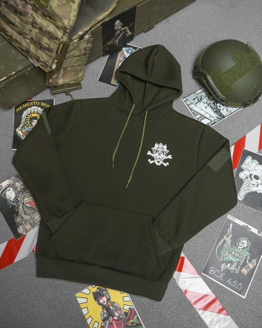 Худи CELEO на флисе  олива diner  ВТ3889 Одесса - изображение 2