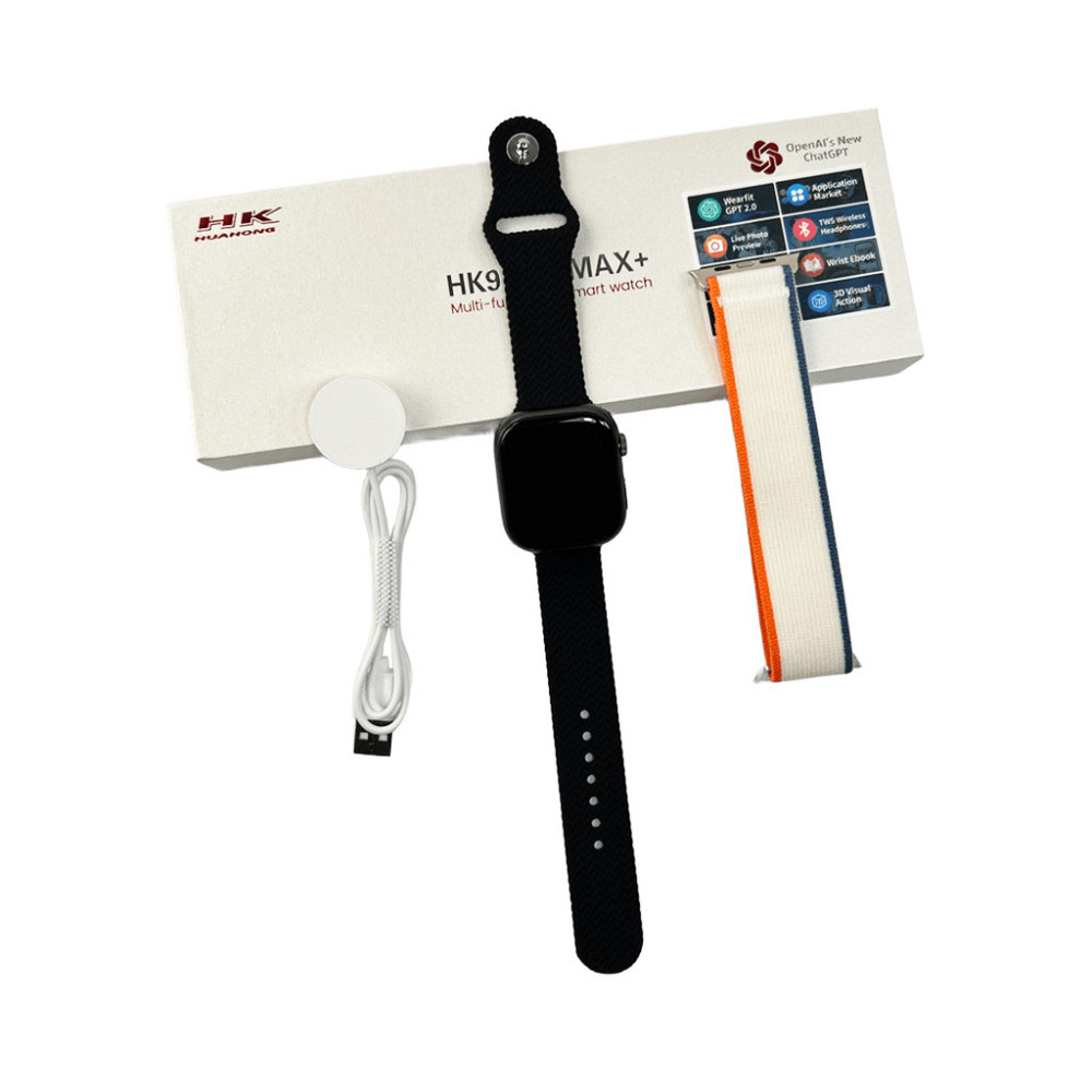 Смарт-годинник HK 9 Pro Max Plus, черный Киев - изображение 2