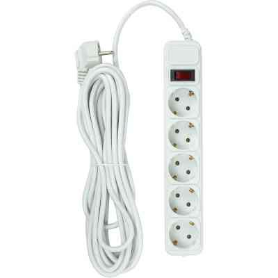 Сетевой фильтр питания PowerPlant 7м, 5 розеток, євро, 100% мідь (JY-1056/7B) (EX610594) Винница