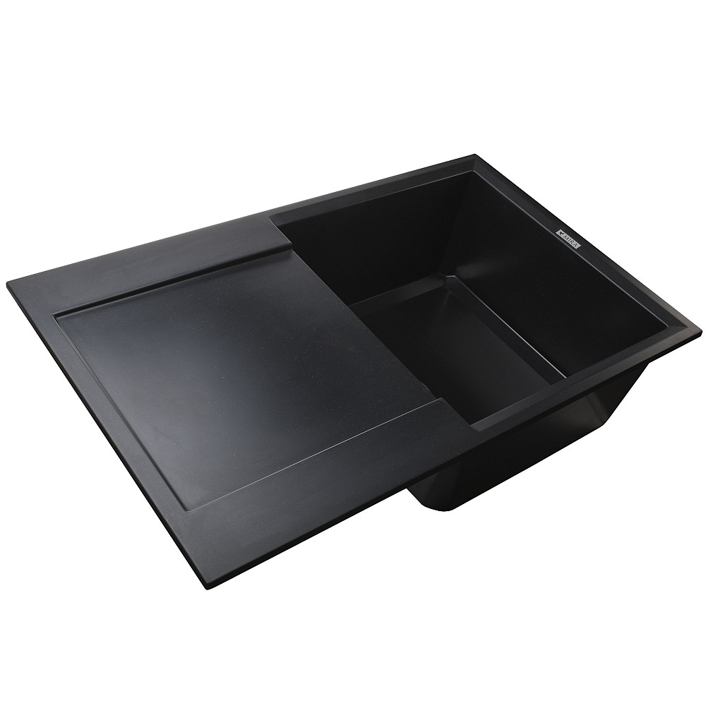 Гранітна мийка Mira KONIA чорний 790 х 500 мм Тернопіль - фото 2