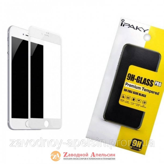 Захисне скло iPhone 7 8 Full Glue white Glass Одеса - фото 1