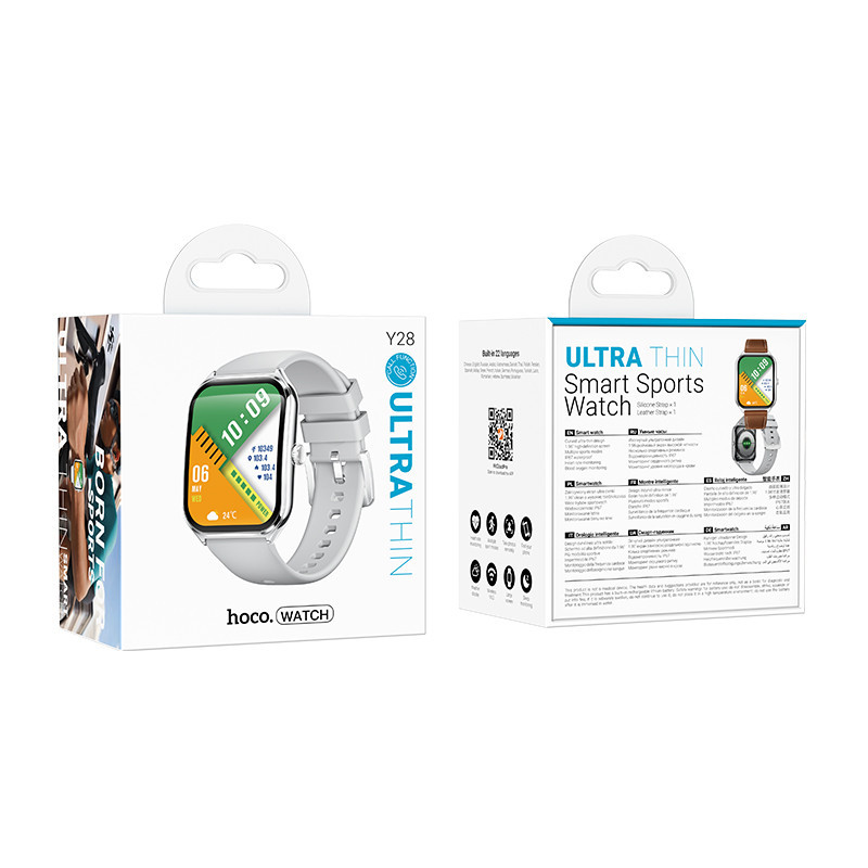 Смарт-часы HOCO Y28 AMOLED 49mm. 200 mAh. IP67 Smart sports watch (call version) Silver Киев - изображение 2